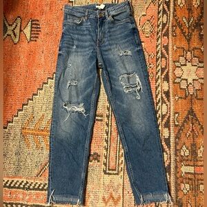 H&M distressed denim jeans size 4!